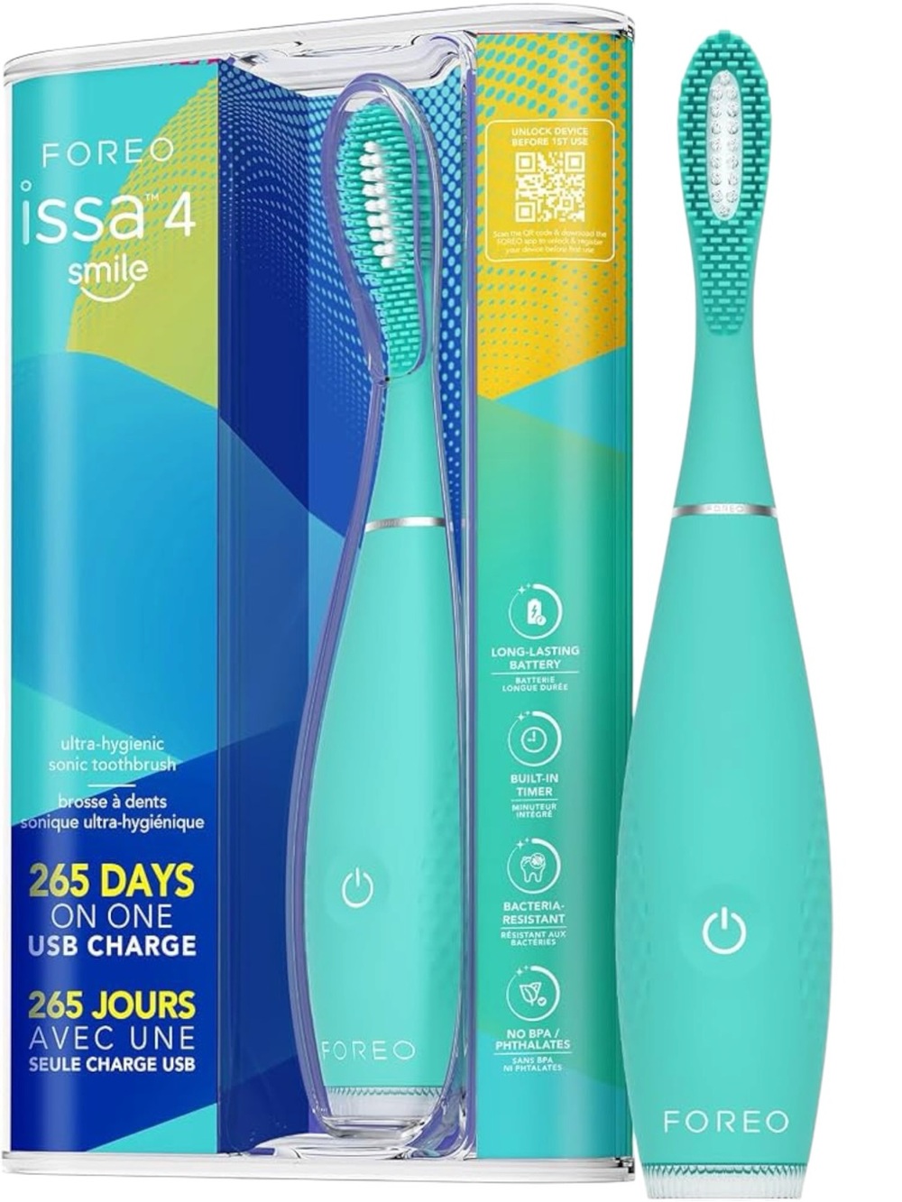 FOREO issa 4 Hybrid Sonic Toothbrush Electric Toothbrush Ultra Hygenic